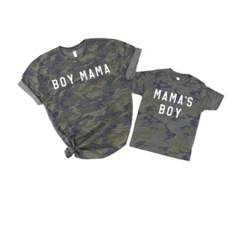 Mother & son matching shirts